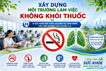 Xây dựng môi trường làm việc không khói thuốc – Trách nhiệm của mỗi viên chức, người lao động